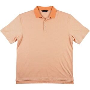 Polo Golf‎ Ralph Lauren Polo Shirt Mens XXL Orange Striped Short Sleeve Cotton